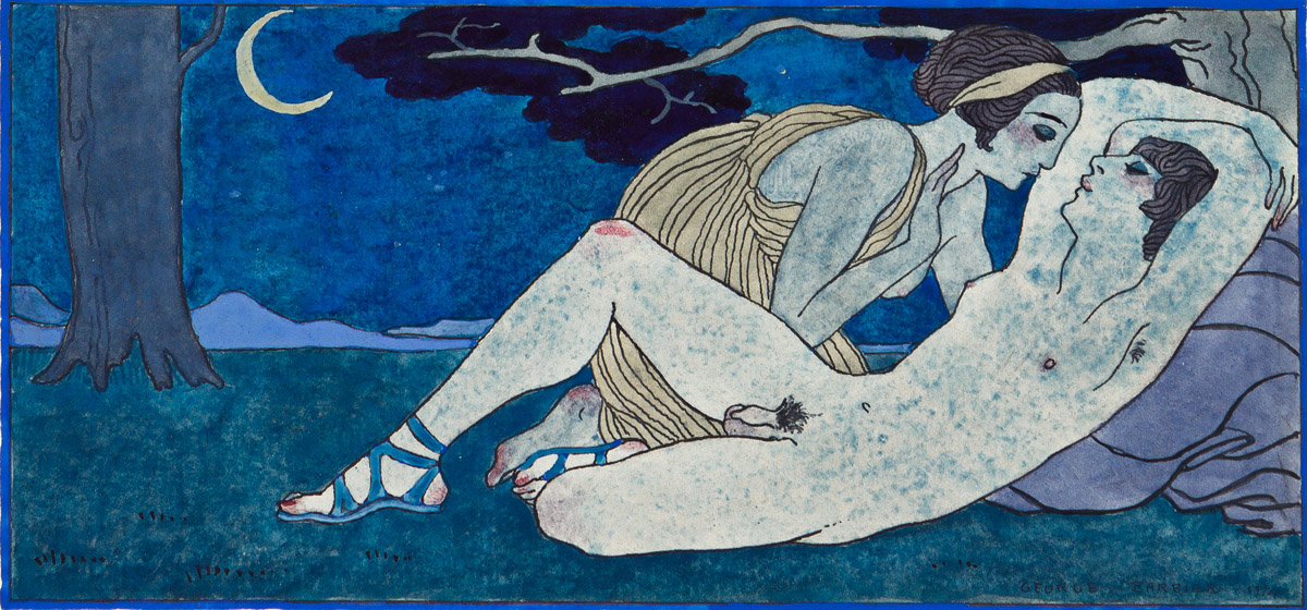 GEORGE BARBIER (1882-1932) Tendresses * La Flûte * La Nuit.